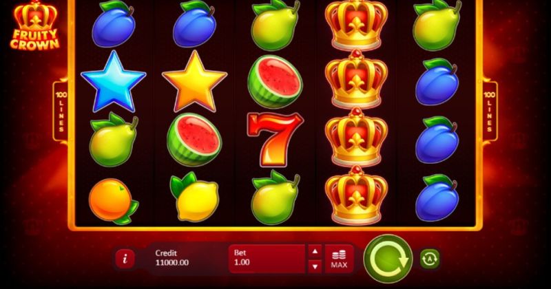 Play in Fruity Crown slot online from Playson for free now | www.juegototal.com